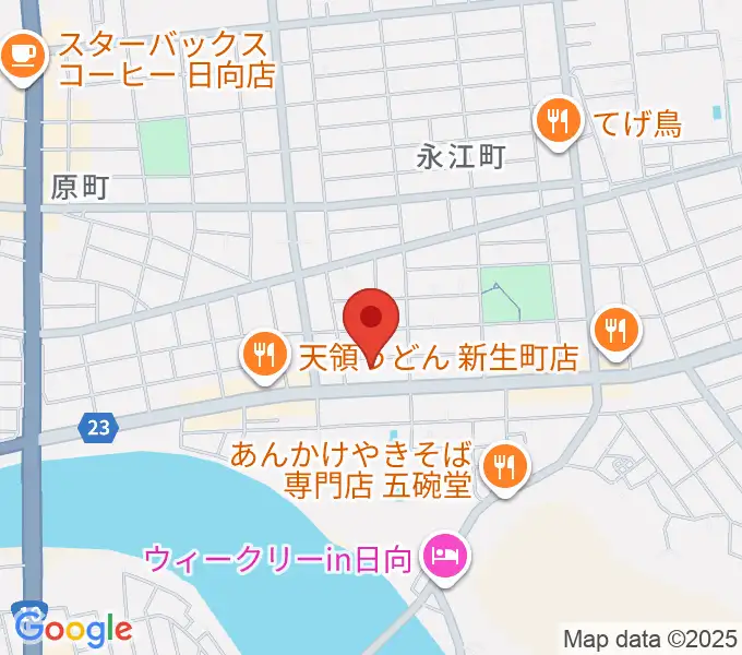 上ノ山クラシックギター教室の地図