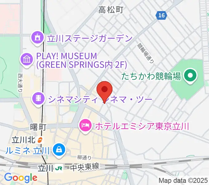 立川バー・ペンタトニックの地図