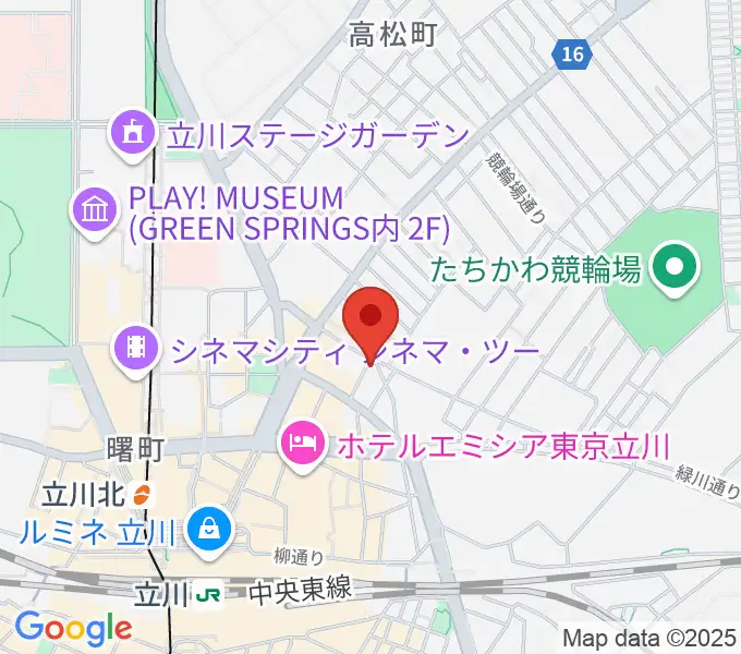 立川バー・ペンタトニックの地図