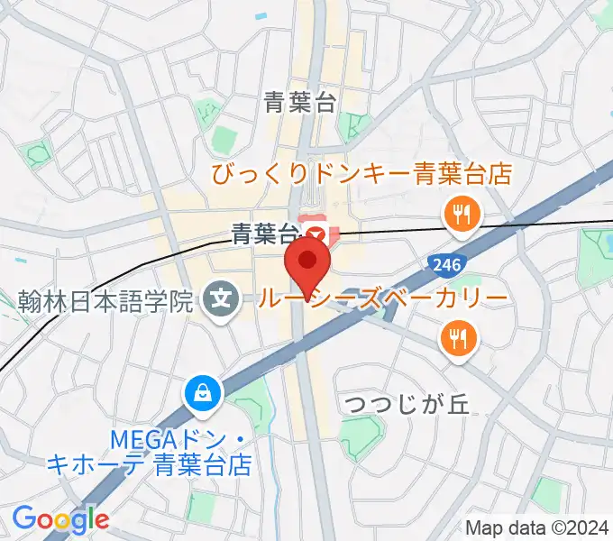 井桁ギター教室の地図