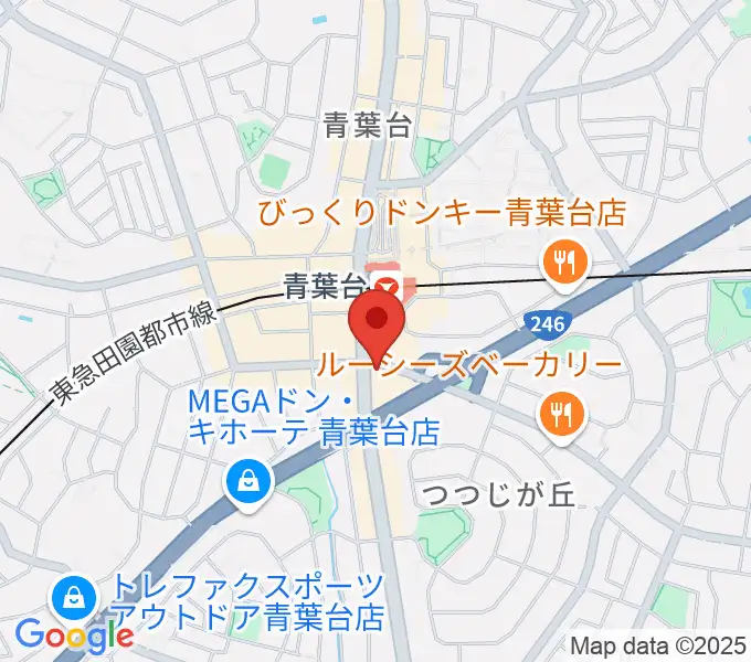 井桁ギター教室の地図