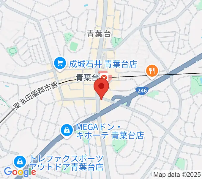 井桁ギター教室の地図