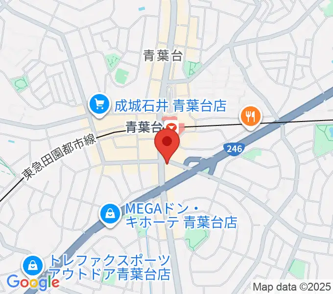 井桁ギター教室の地図