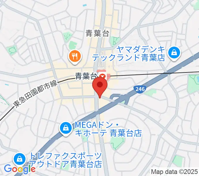 井桁ギター教室の地図