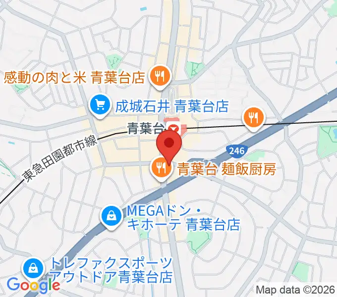 井桁ギター教室の地図