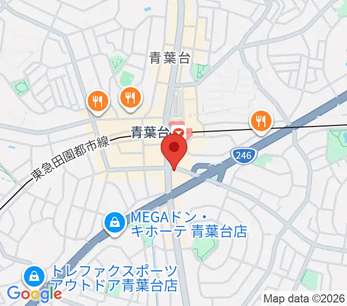 井桁ギター教室の地図