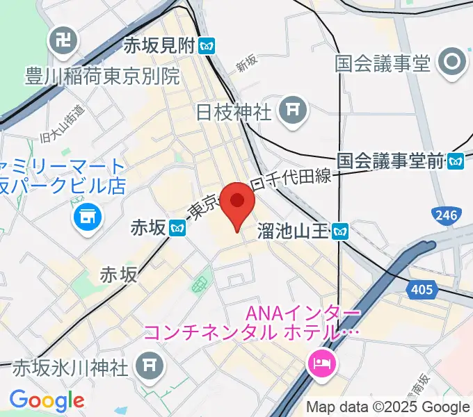 赤坂カーペディアムの地図