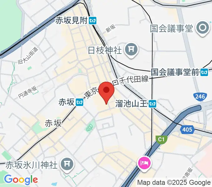 赤坂カーペディアムの地図