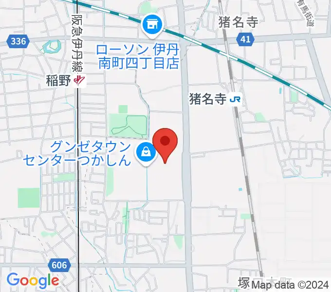 つかしんカルチャーセンターの地図