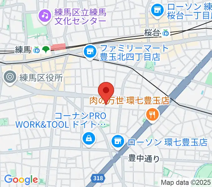 ジェムストーン・ボイストレーニングの地図