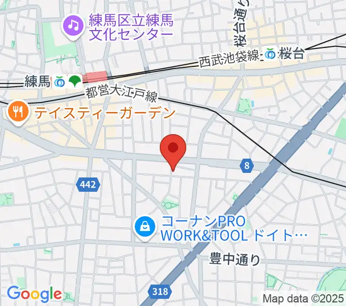 ジェムストーン・ボイストレーニングの地図