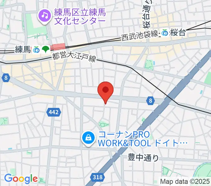 ジェムストーン・ボイストレーニングの地図