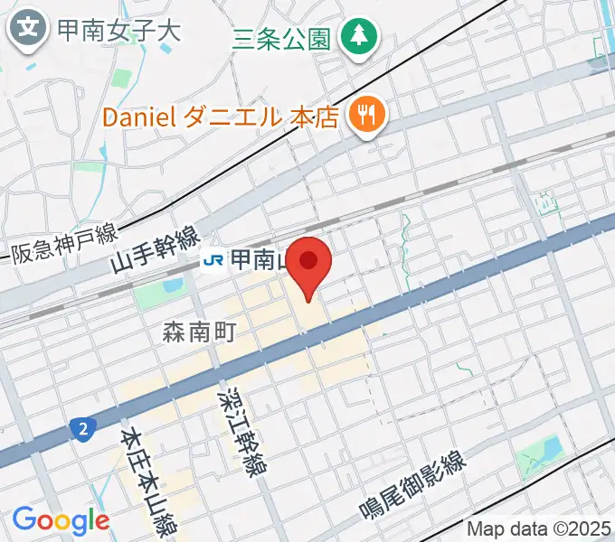 甲南山手カルチャーセンターの地図
