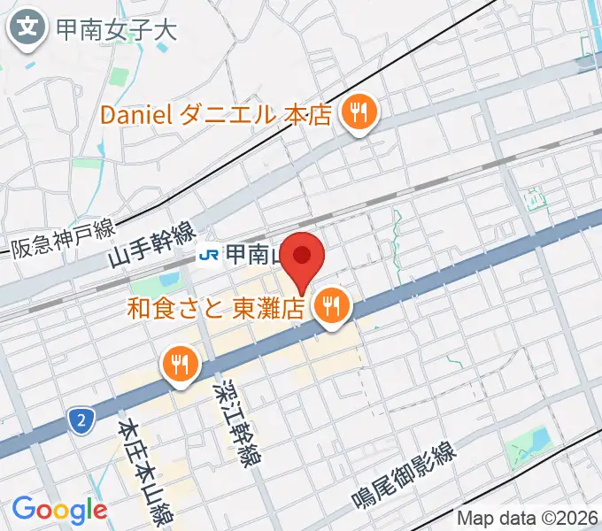 甲南山手カルチャーセンターの地図