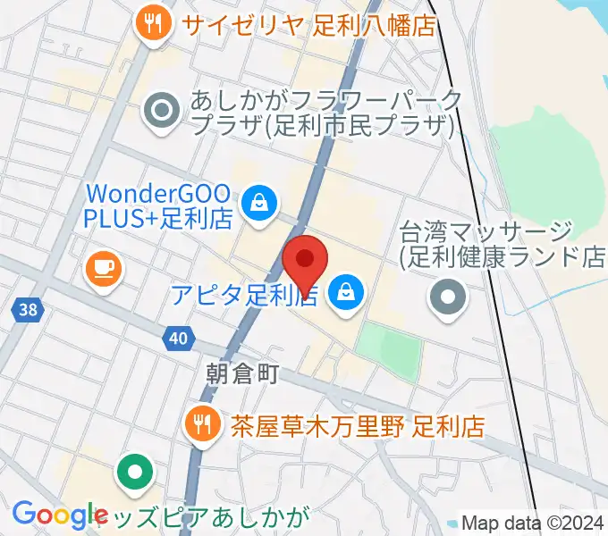 足利カルチャーセンターの地図