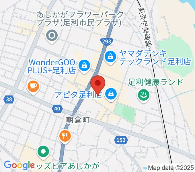 足利カルチャーセンターの地図