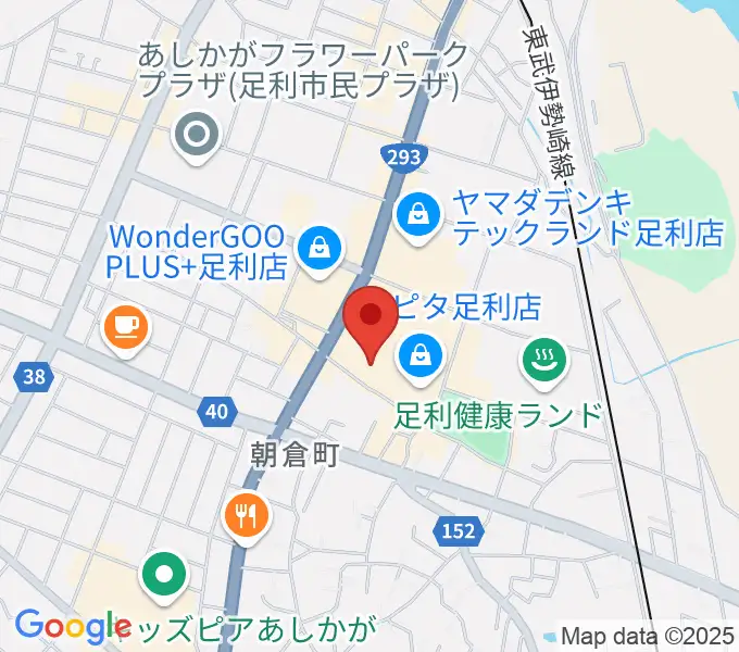 足利カルチャーセンターの地図