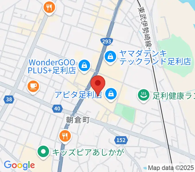 足利カルチャーセンターの地図