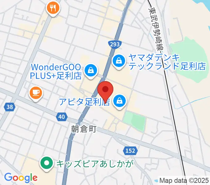 足利カルチャーセンターの地図