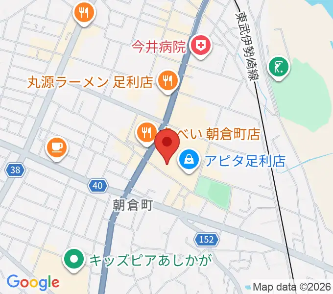 足利カルチャーセンターの地図