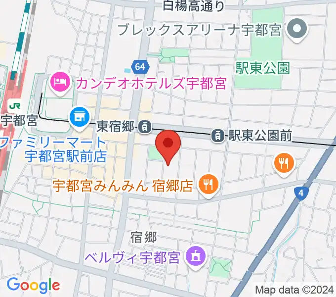 アコースティックスタジオの地図