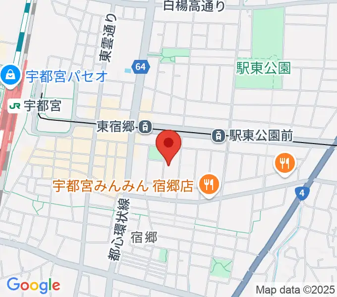 アコースティックスタジオの地図