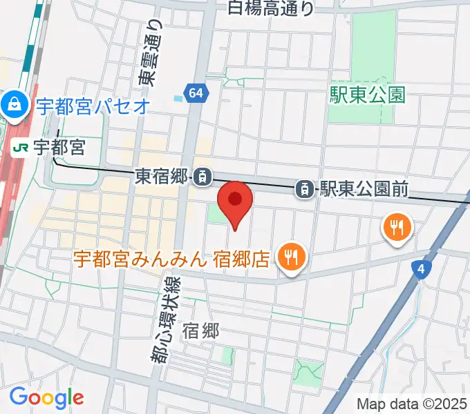 アコースティックスタジオの地図