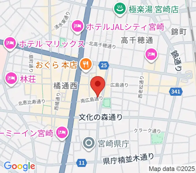 ドラゴンヘッド音楽スタジオの地図