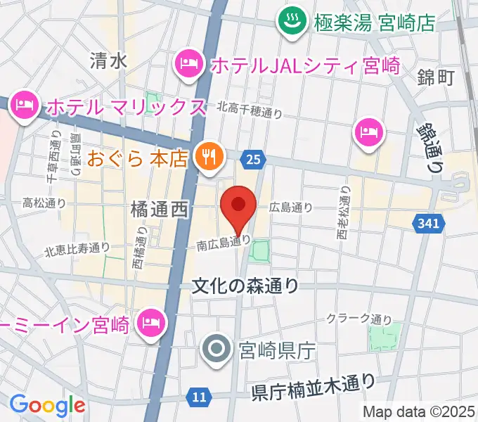 ドラゴンヘッド音楽スタジオの地図