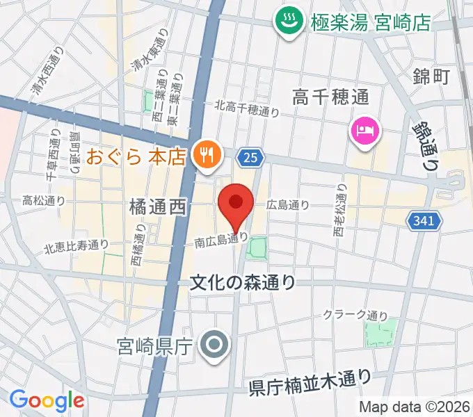 ドラゴンヘッド音楽スタジオの地図