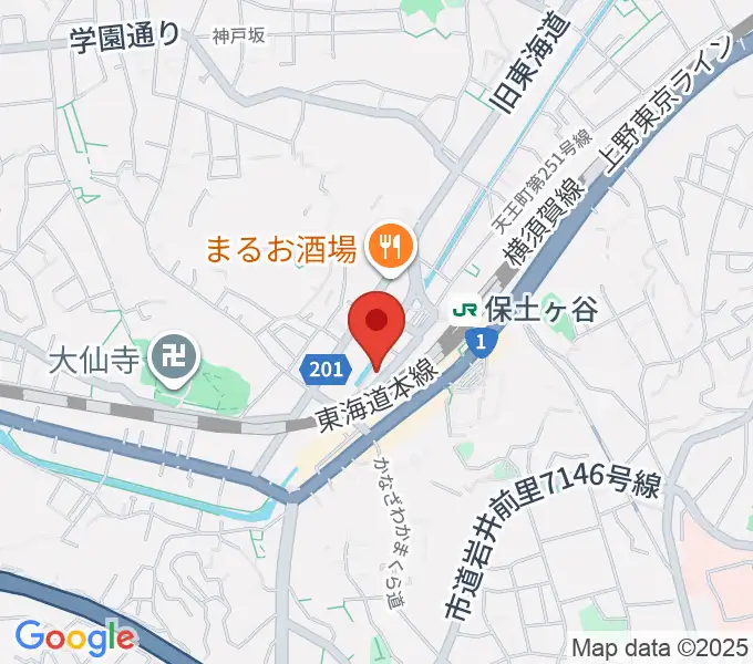 泉ギター教室の地図