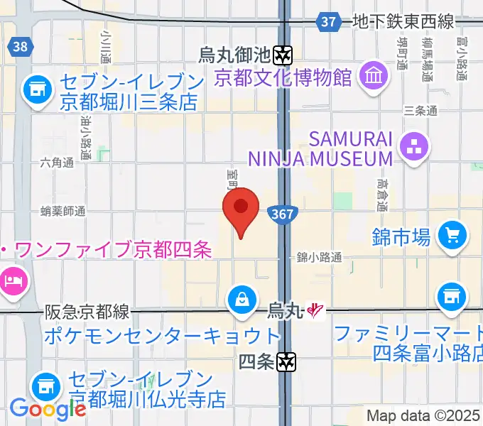 京都芸術センターの地図