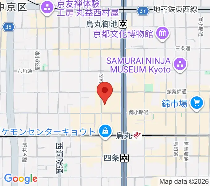 京都芸術センターの地図