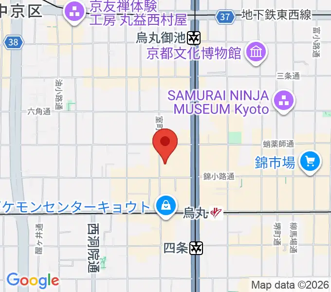 京都芸術センターの地図