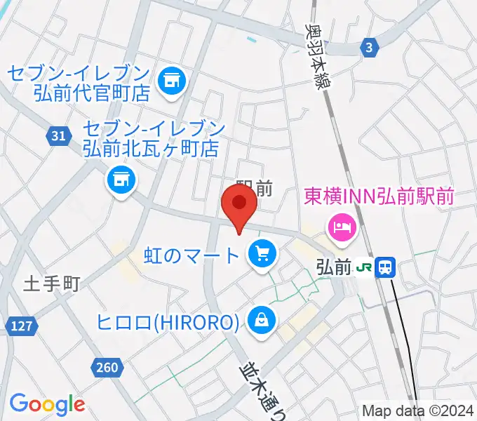 ヨークカルチャーセンター弘前の地図