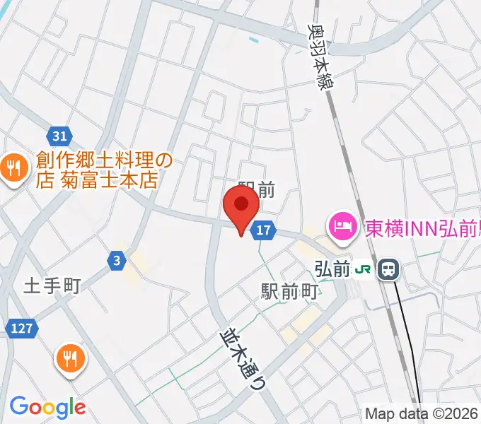 ヨークカルチャーセンター弘前の地図