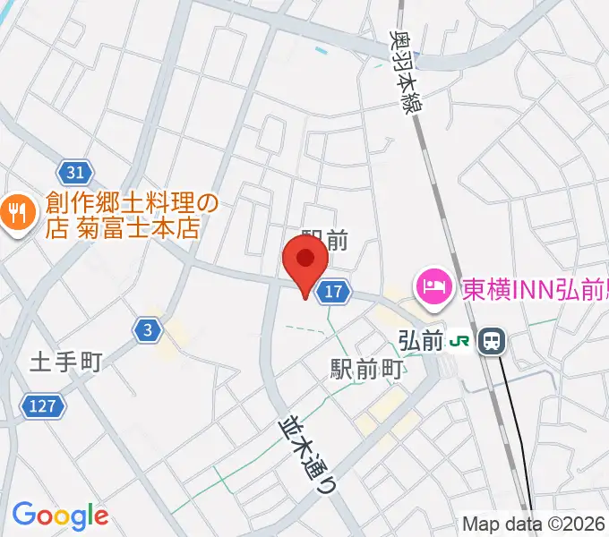 ヨークカルチャーセンター弘前の地図