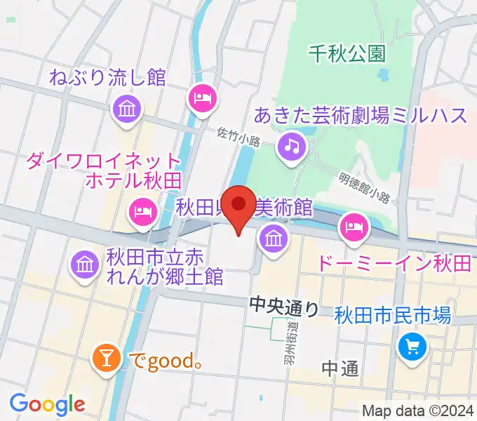 秋田カルチャースクールの地図