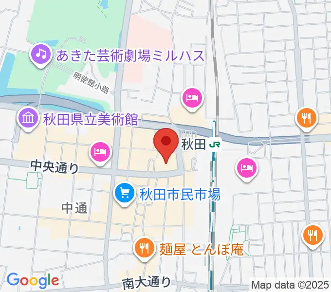 秋田カルチャースクールの地図