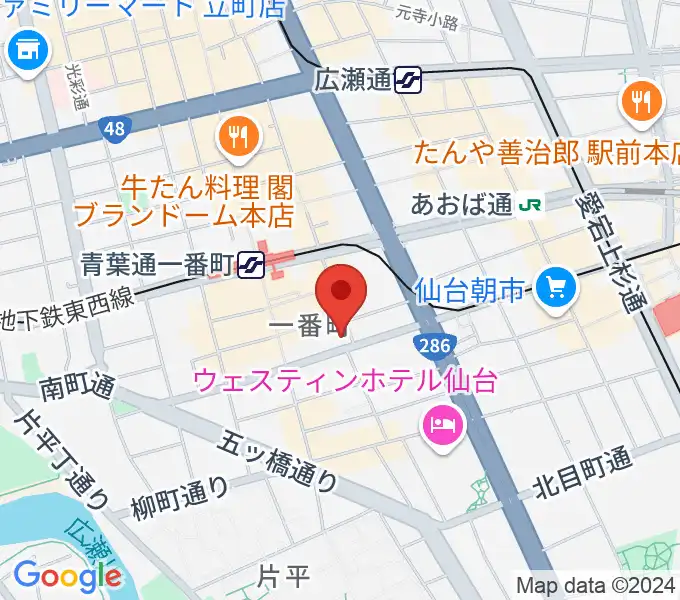 仙台青葉カルチャーセンターの地図