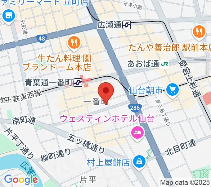 仙台青葉カルチャーセンターの地図