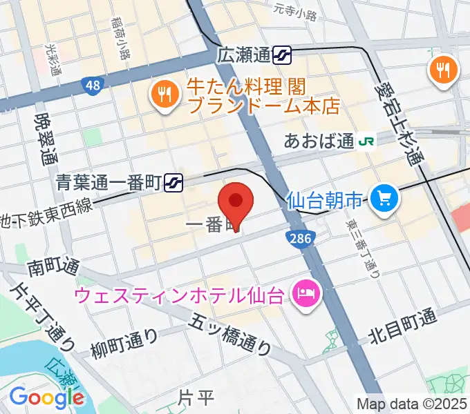 仙台青葉カルチャーセンターの地図