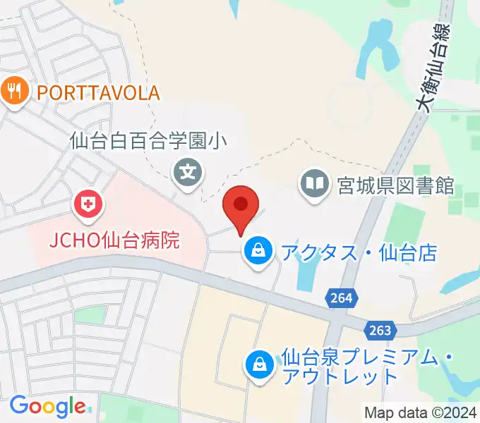 泉パークタウンカルチャーセンターの地図