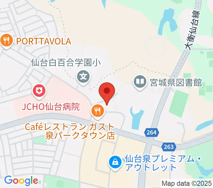 泉パークタウンカルチャーセンターの地図