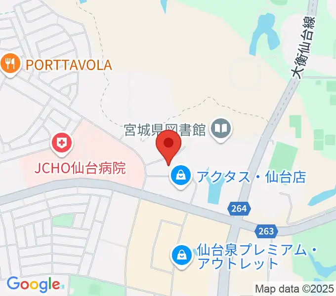 泉パークタウンカルチャーセンターの地図