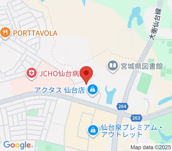 泉パークタウンカルチャーセンターの地図