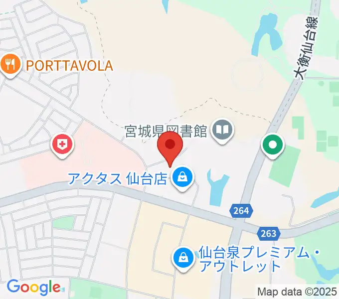 泉パークタウンカルチャーセンターの地図