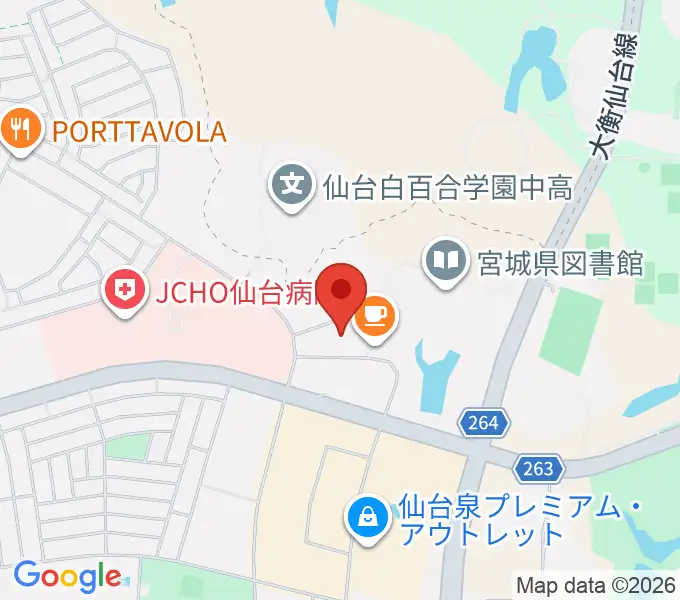 泉パークタウンカルチャーセンターの地図