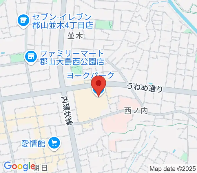 ヨークカルチャーセンター郡山の地図