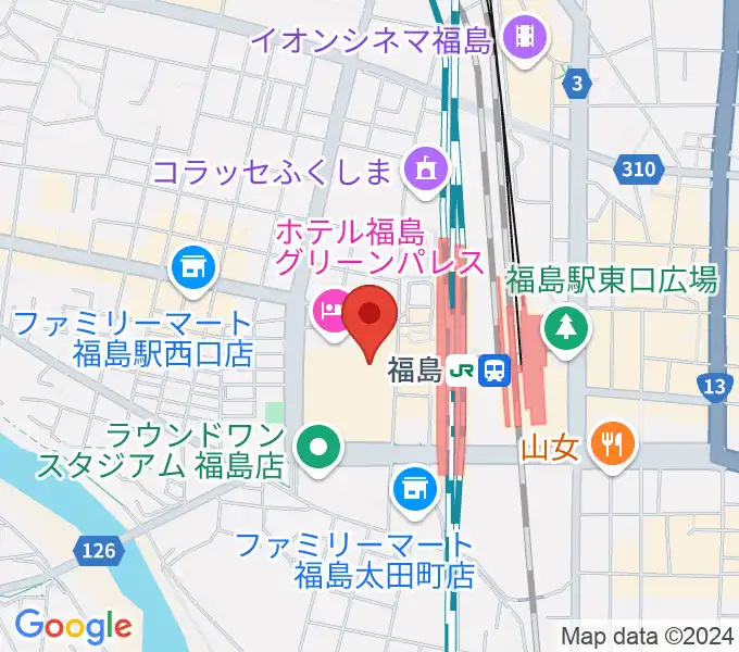 ヨークカルチャーセンター福島の地図